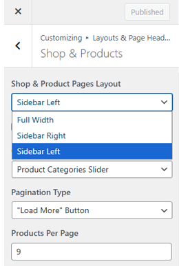 Shop Layouts